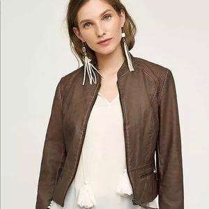 Anthropologie Leather Jacket by Hei Hei